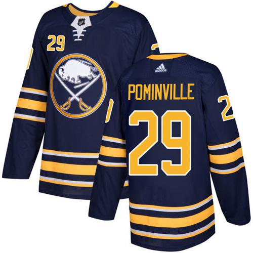 Men Adidas Buffalo Sabres #29 Jason Pominville Navy Blue Home Authentic Stitched NHL Jersey->detroit tigers->MLB Jersey
